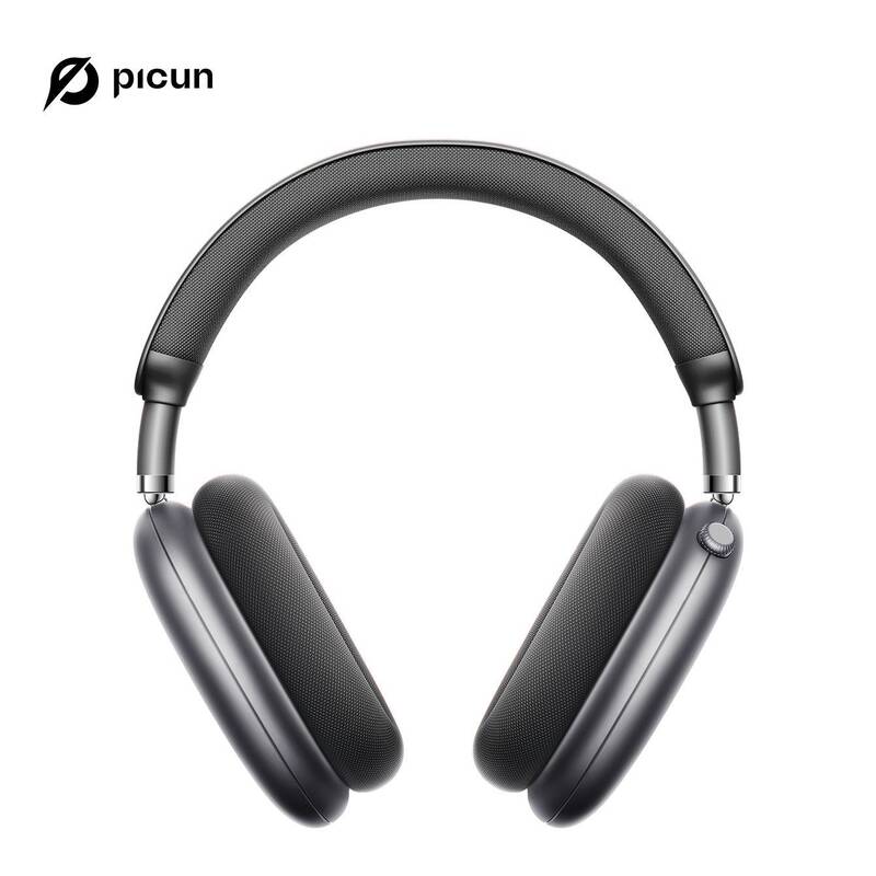 Picun F8 Pro Active Noise Canceling Wireless Headphones - 52dB ANC、 5 Smart ENC Mics、 Detachable Fabric Ear Cups、 iPhon...