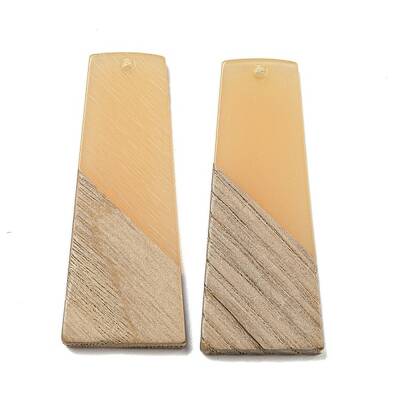 Resin & Walnut Wood Pendants