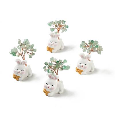 Natural Green Aventurine Tree Display Decorations