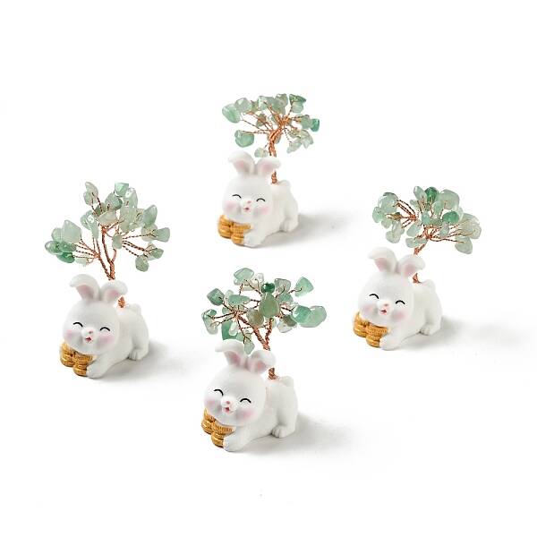 Natural Green Aventurine Tree Display Decorations