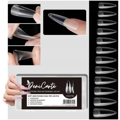 Deni Carte Tipsy Flexible Stiletto 120 Pieces