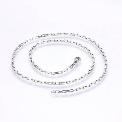 Non-Tarnish 304 Stainless Steel Box Chain Necklaces