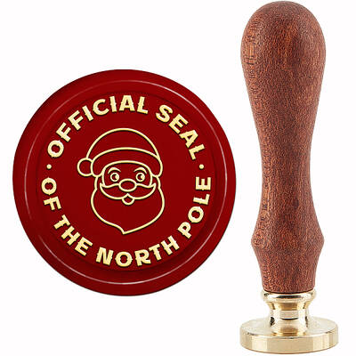 Christmas Brass Wax Seal Stamp with Handle