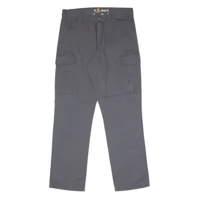 CARHARTT Cargo Workwear Mens Canvas Trousers Grey Relaxed Straight W34 L32