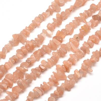 Natural Sunstone Chip Bead Strands