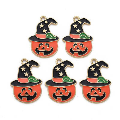 Rack Plating Alloy Enamel Pendants