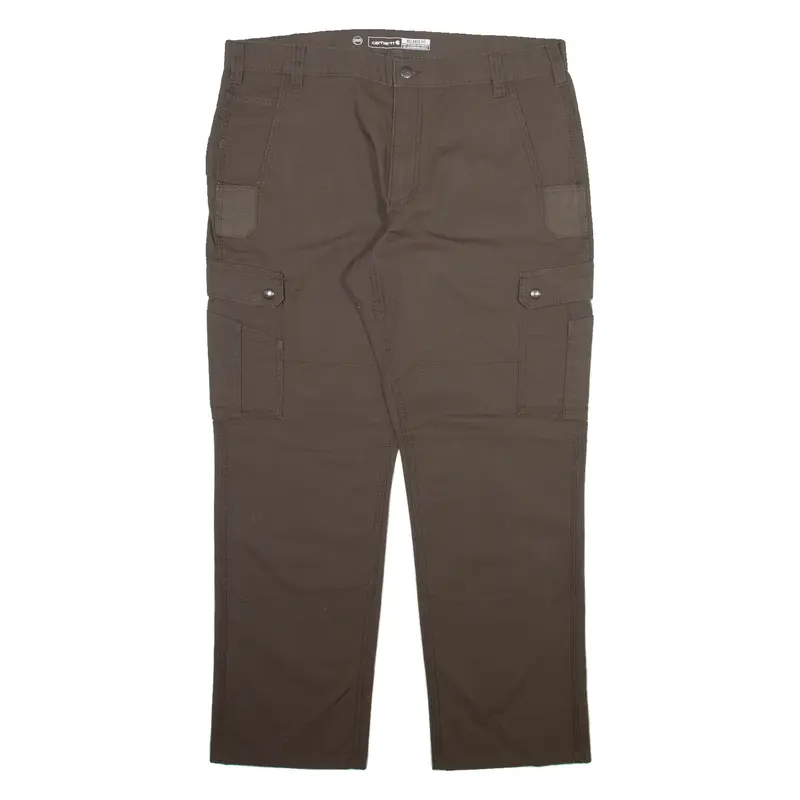 CARHARTT Carpenter Workwear Mens Trousers Grey Relaxed Straight W38 L30