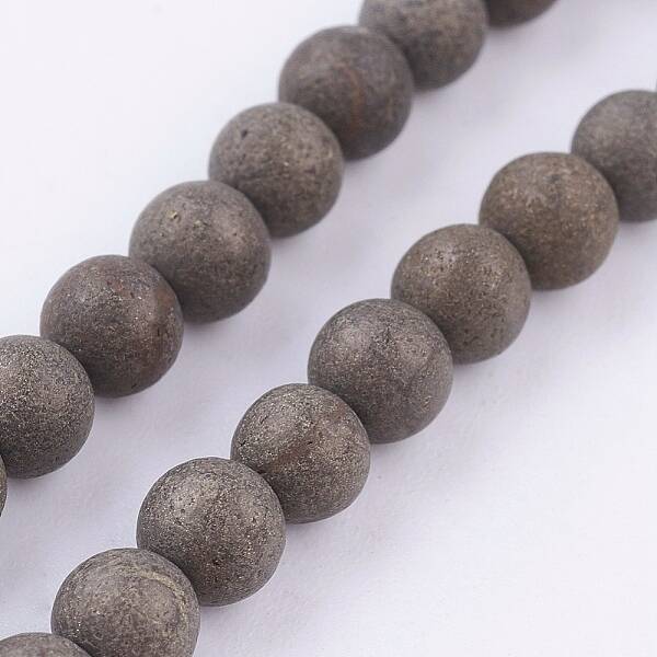 Natural Pyrite Beads Strands