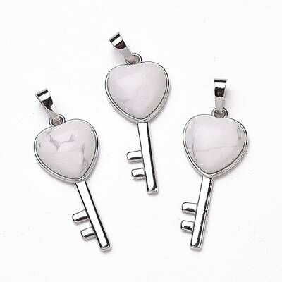 Natural Howlite Pendants