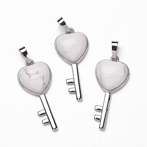 Natural Howlite Pendants