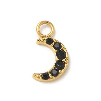Ion Plating(IP) 304 Stainless Steel with Rhinestone Charms