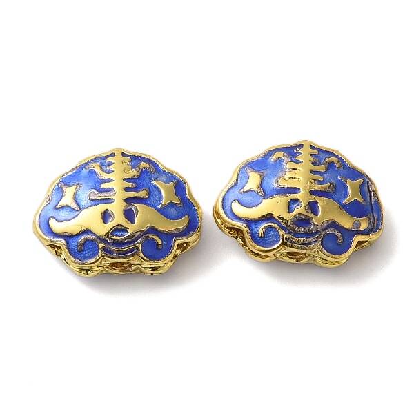 Rack Plating Brass Enamel Beads