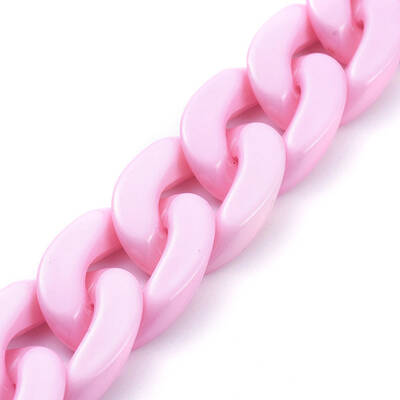 Handmade Opaque Acrylic Curb Chains