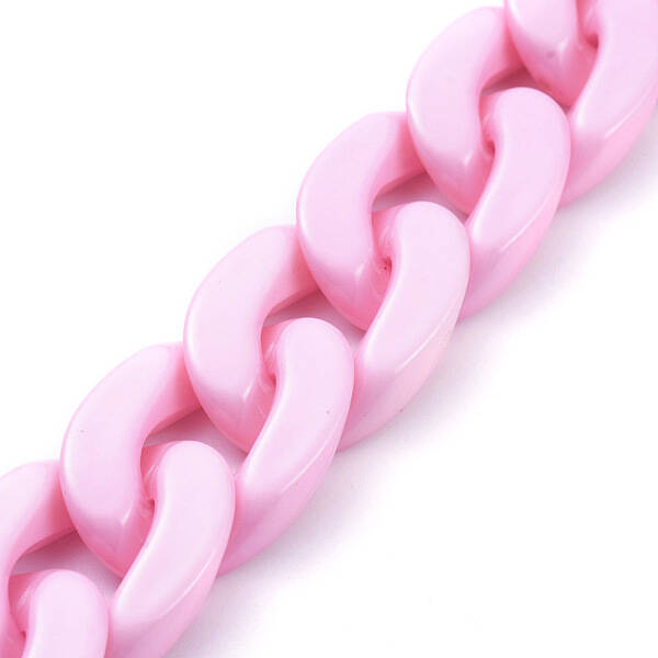 Handmade Opaque Acrylic Curb Chains