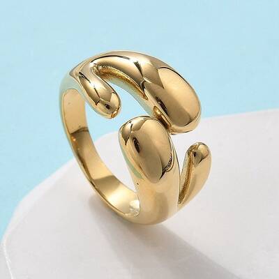 304 Stainless Steel Cuff Rings for Women