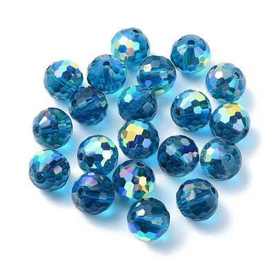 AB Color Plated Glass Beads