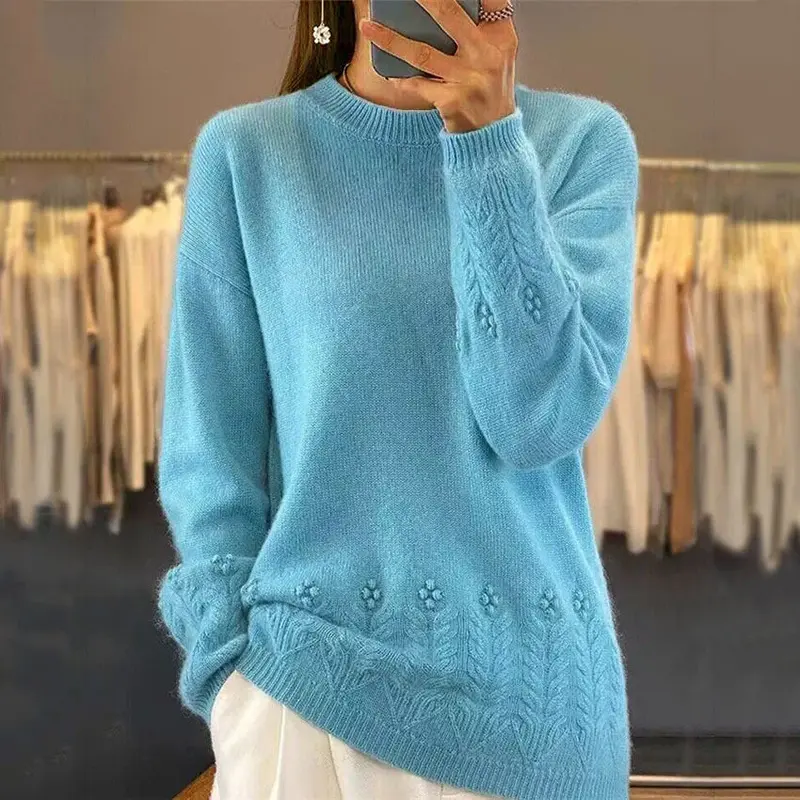 Alma | Floral Knit Sweater