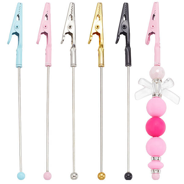 5Pcs 5 Colors Iron Bracelet Tool Jewelry Helper Alligator Clip