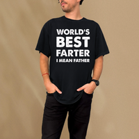 World's Best Farter Dad Tee – 100% Cotton, Perfectly Hilarious for Father's Day