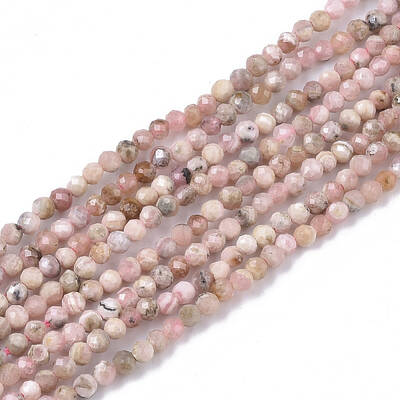 Natural Rhodochrosite Beads Strands