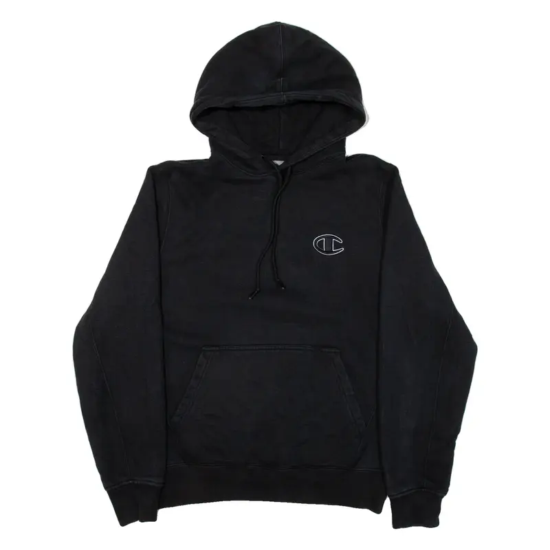 CHAMPION Mens Black Hoodie M
