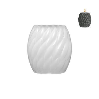 Twisted Barrel DIY Candle Silicone Molds