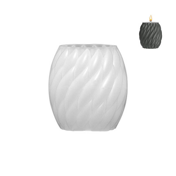 Twisted Barrel DIY Candle Silicone Molds
