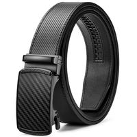 【FatherDayGift】Mens Ratchet Belt Leather 1 3/8'' Adjustable Belts for Mens Dress Casual Jeans Comfort Trim to Fit