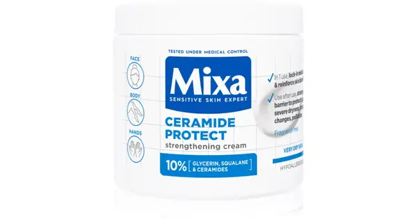 Mixa Body Ceramide Protect Crema Rinforzante Pelle Molto Secca Vaso 400 Ml
