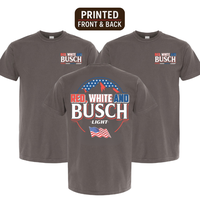 Red White and Busch Light Beer Shirt, Funny 4th of July T-Shirt for Men and Women, America Flag Patriotic Tee, Summer BBQ Dri...