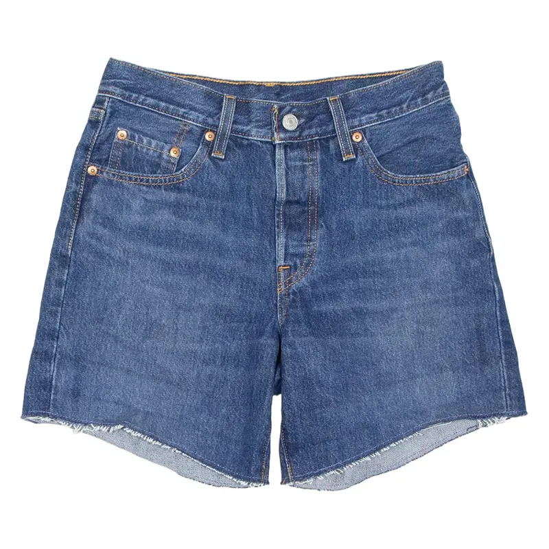 LEVI'S 501 Womens Denim Shorts Blue Relaxed XS W25
