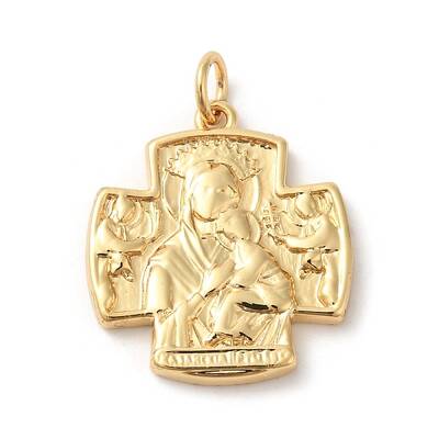 Rack Plating Brass Pendants