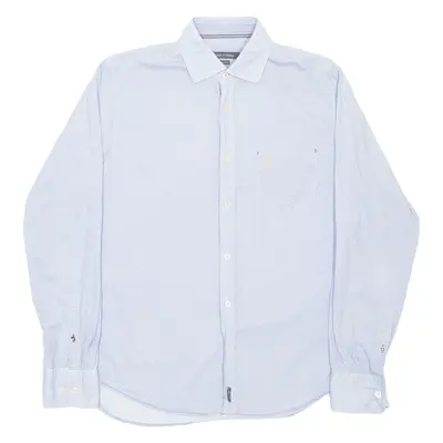 MARC O'POLO Mens Plain Shirt Blue Long Sleeve S
