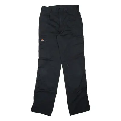 DICKIES Workwear Mens Trousers Black Regular Straight W30 L33