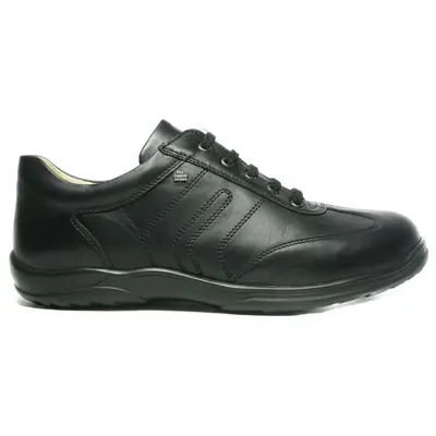 Finn Comfort Syracuse Leather Men's Lace Up Shoes - Black - Size:US 10.5 Men