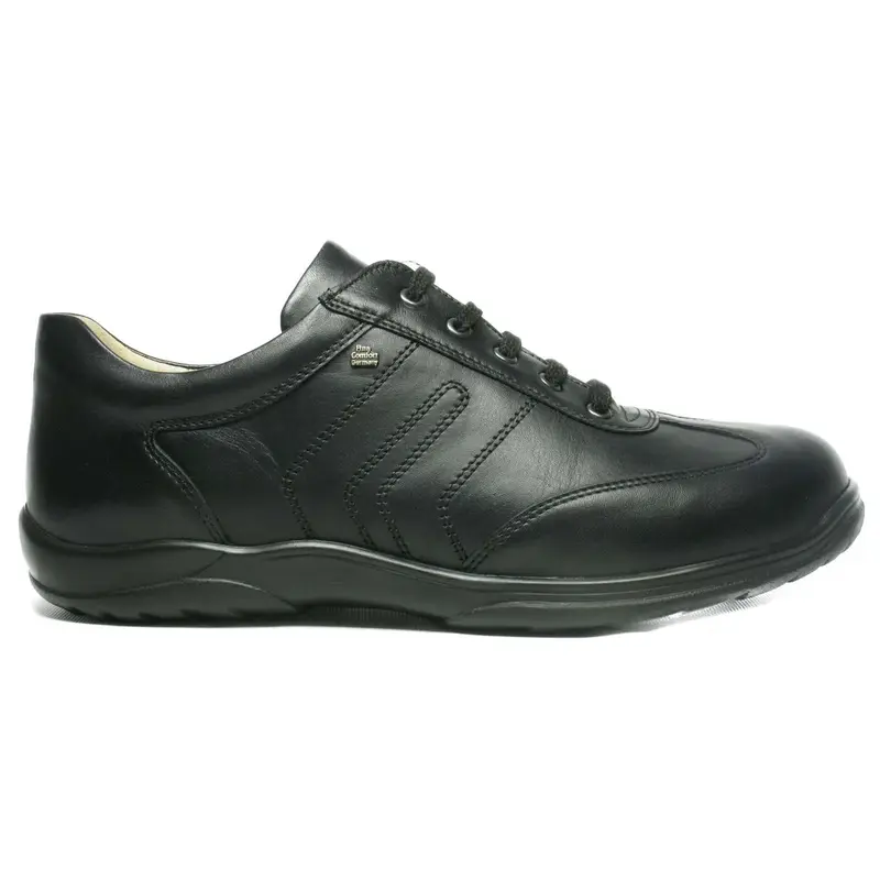 Finn Comfort Syracuse Leather Men's Lace Up Shoes - Black - Size:US 10.5 Men
