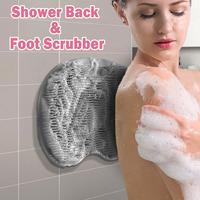 Shower Foot Scrubber Mat, Foot Points Massage Spa Brush with Non-Slip Suction Cups, No Bend Foot Massage Mat for Cleaning and...