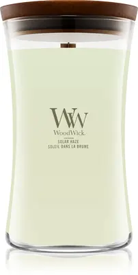 Woodwick Solar Haze scented candle with wooden wick with wooden wick 610 g