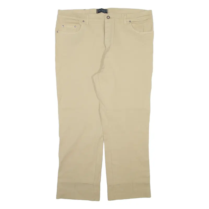 ZERBERUS Mens Jeans Beige Regular Straight W40 L28