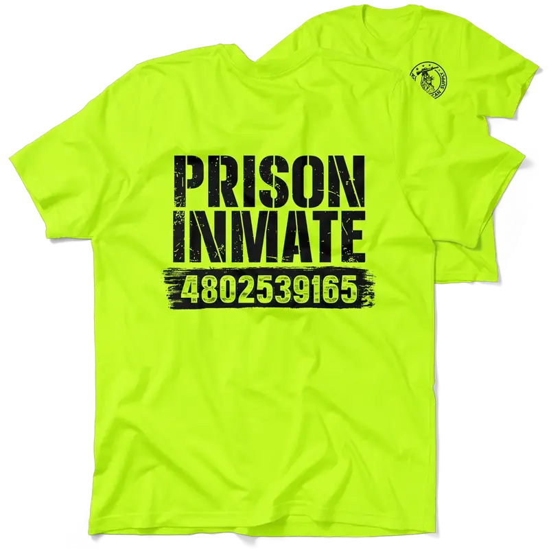 Prison Inmate - Safety Yellow Hi-Vis T-Shirt