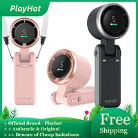 PLAYHOT Portable Handheld Turbo Fan, 5 Gear Wind,4000mAh Battery Operated, Up to 10 Working Hours, 3 IN 1 Hand Fan Rechargeab...
