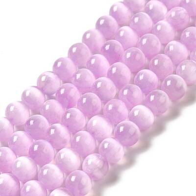 Natural Selenite Beads Strands