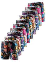 Men's All Over Print Boxer Brief, Breathable Comfy Underwear for Daily Wear, Undergarments, Casual Men's Underwear for All Se...