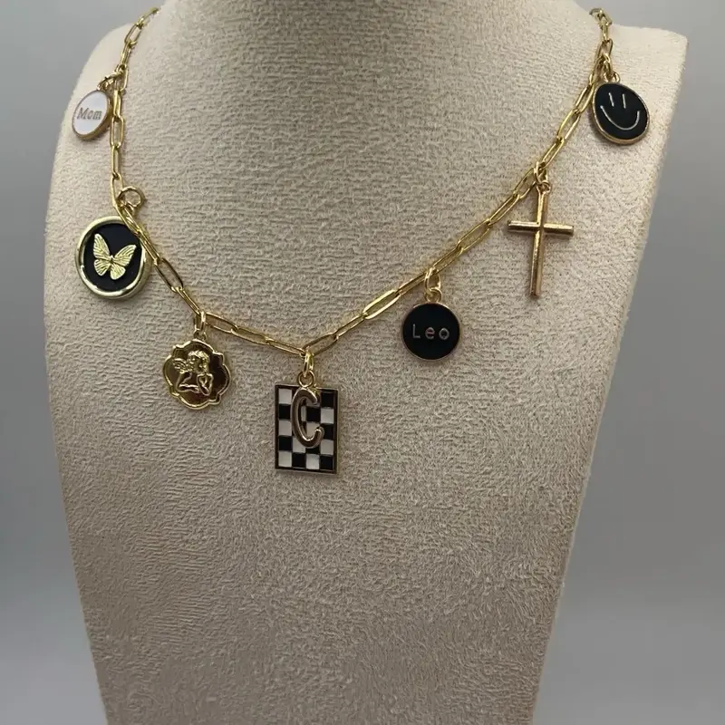 Custom Charm Necklace-18” Stainless Steel