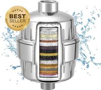 Shower Filter 18 stage for Hard Water, Softens Shower Water Equipment for Refreshing Bath Reduces Dry Itchy Skin, Dandruff, E...