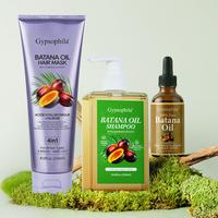Gypsophila Hair Care Kit: Batana Oil Shampoo, Oil & 4-in-1 Mask (Rosemary, Hyaluronic Acid, Taurine) – Deep Repair & Hydrat...