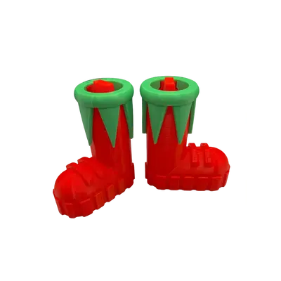 Enchanted Elf Boots - Popular Holiday Colors - North Pole Hiking Co. - Let Your Christmas Elf Walk On The Ceiling And Walls F...