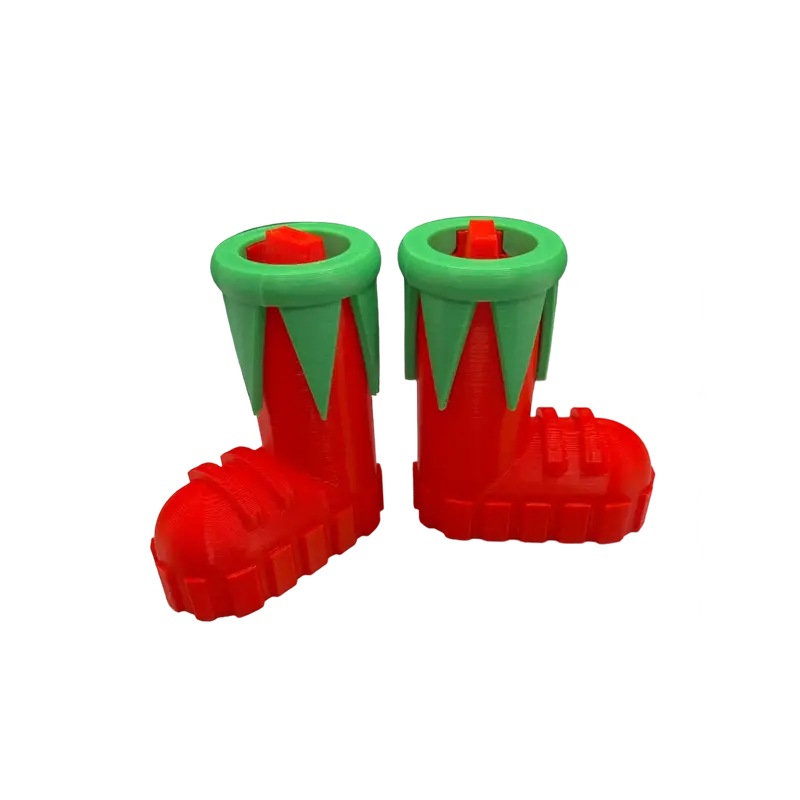 Enchanted Elf Boots - Popular Holiday Colors - North Pole Hiking Co. - Let Your Christmas Elf Walk On The Ceiling And Walls F...