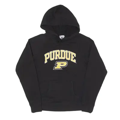 CHAMPION Purdue USA Hoodie Black Pullover Womens M