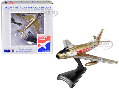 North American Canadair Sabre Fighter Aircraft Golden Hawks Royal Canadian Air Force 1/110 Diecast Model Airplane by Postag...